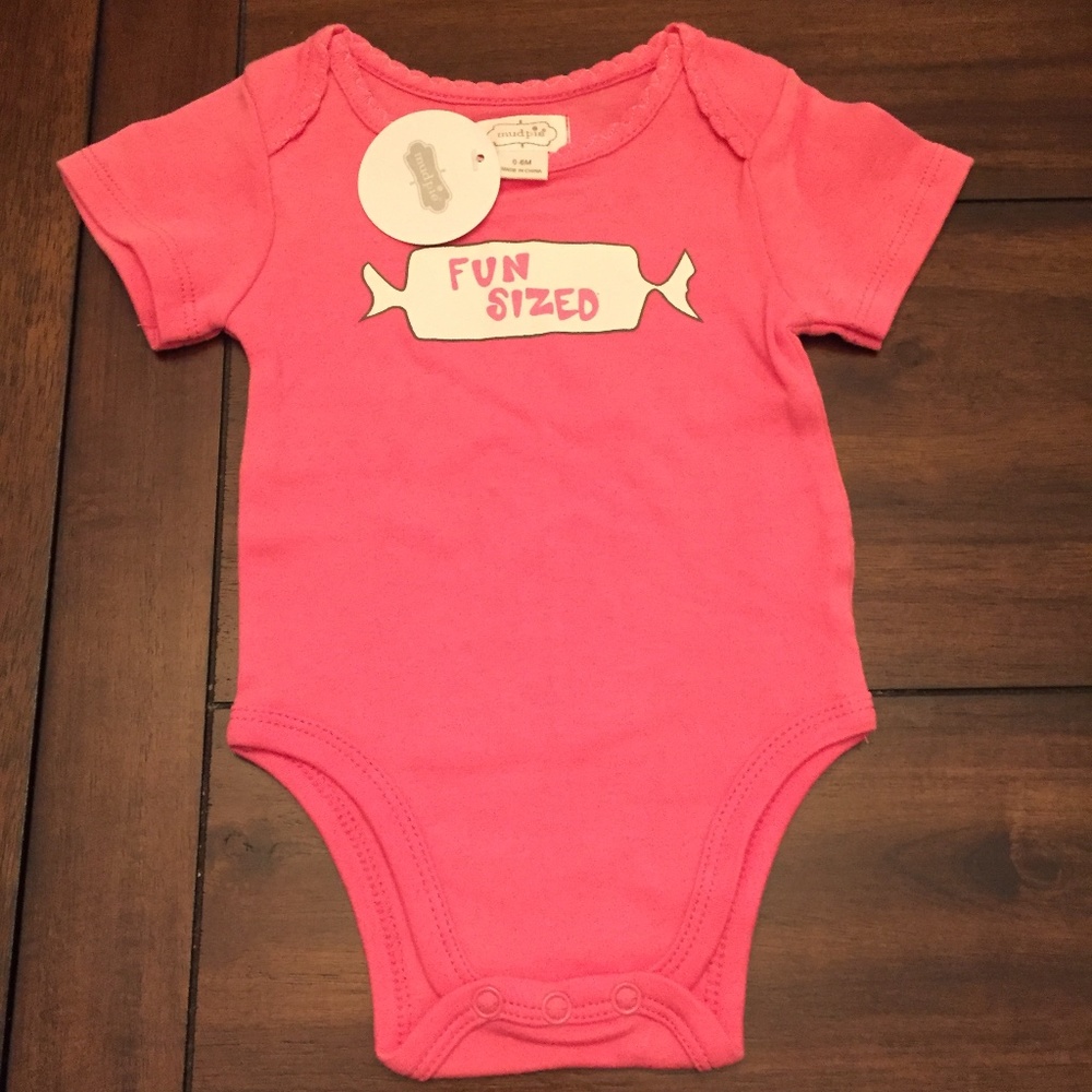Mud Pie Pink “Fun Size” Onesie